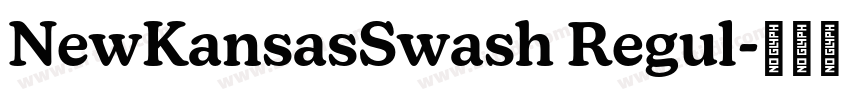 NewKansasSwash Regul字体转换 NewKansasSwash Regul字体转换